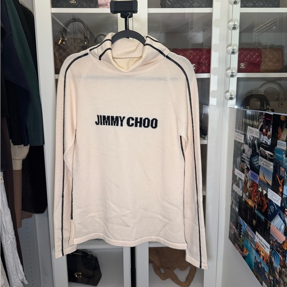 Jimmy Choo White Turtleneck Sweater - Picture 2 of 5